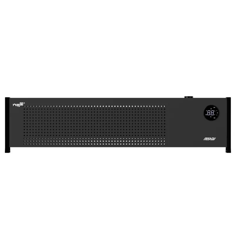 2200W কালো গ্রাফিন বেসবোর্ড বৈদ্যুতিক হিটার